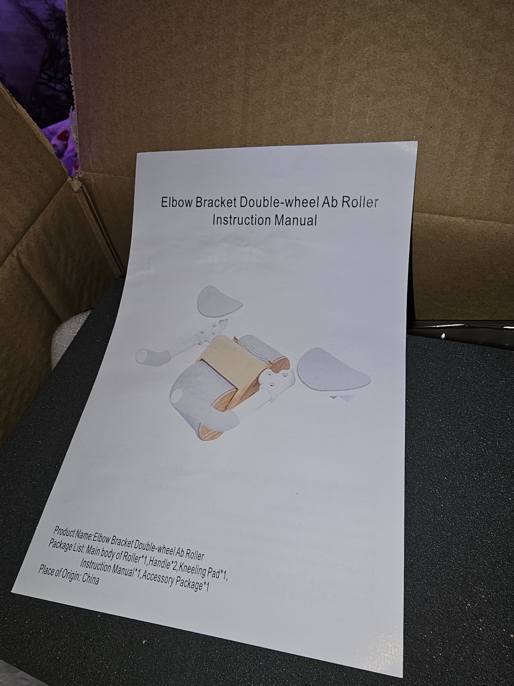 "Elbow Bracket Double-wheel Ab Roller" NIB